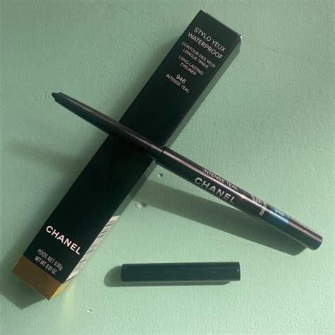 chanel stylo yeux waterproof intense teal|chanel stylo yeux waterproof eyeliner.